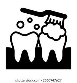 Ilustração de vetor misto do ícone da escova de dentes