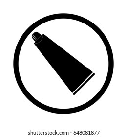 Toothpase tube vector icon isolated