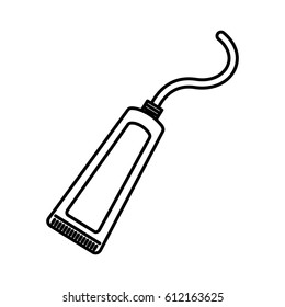 toothpaste cream isolated icon vector illustration design