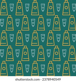 Toothpaste design colorful repeating elements seamless pattern vector illustration background