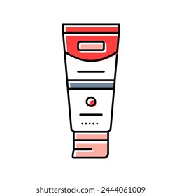 Vector de la higiene de la pasta de dientes icono de color. signo de la higiene de la pasta de dientes