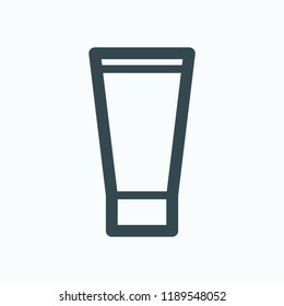 Toothpaste icon. Cosmetics in a tube vector icon