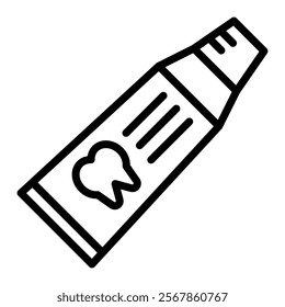 Toothpaste Icon Element For Design
