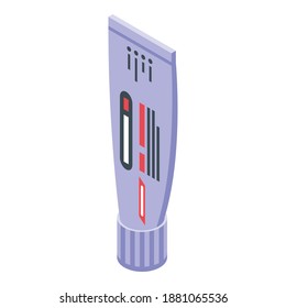 Toothpaste icon. Isometric of toothpaste vector icon for web design isolated on white background