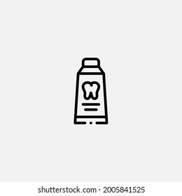 Zahnpasta-Symbol, Vektorsymbol, Symbol, Logo-Illustration für Web und Mobile