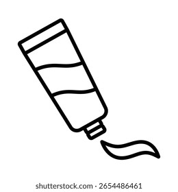 ícone de pasta de dente modelo de design vetorial em fundo branco