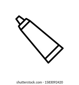 Toothpaste icon vector design templates on white background