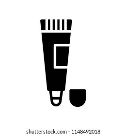 Toothpaste icon vector icon. Simple element illustration. Toothpaste symbol design. Can be used for web and mobile.