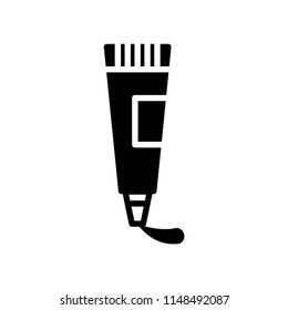 Toothpaste icon vector icon. Simple element illustration. Toothpaste symbol design. Can be used for web and mobile.