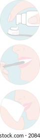 Toothpaste illustration vector illustration blue white