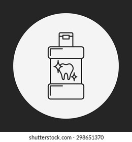 toothpaste line icon