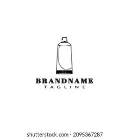 toothpaste logo cartoon icon design modern vector illustration
