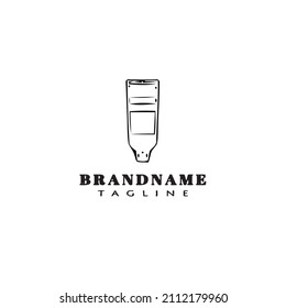 toothpaste logo cartoon icon design modern vector illustration