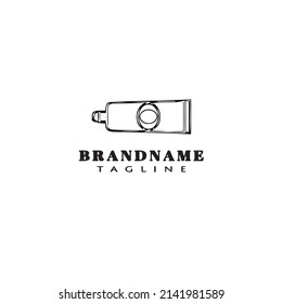 toothpaste logo cartoon icon design modern vector illustration