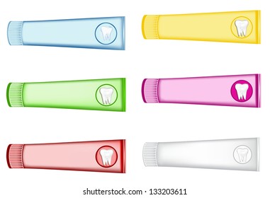 toothpaste. mesh illustration