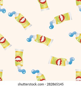 Toothpaste Seamless Pattern Stock Vector (Royalty Free) 282865145 ...