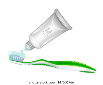 Toothpaste and toothbrush