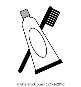 toothpaste and toothbrush higyene oral