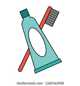 toothpaste and toothbrush higyene oral