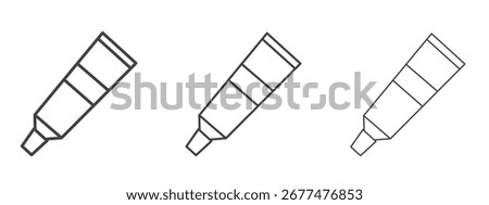 Toothpaste tube icon design, suitable for web, infographics, interface and apps.