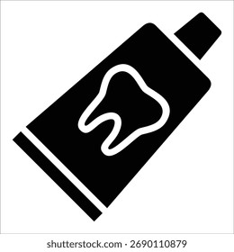 Elemento de icono de tubo de pasta de dientes para diseño
