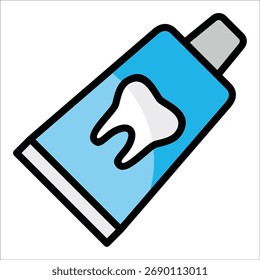 Toothpaste Tube Icon Element For Design