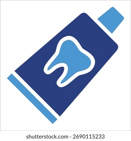 Elemento de ícone de tubo de pasta de dente para design