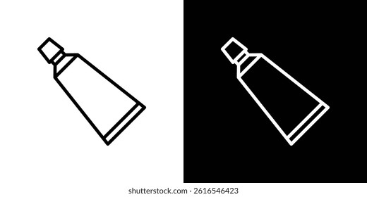 Toothpaste tube icon icons and symbol set. trendy illustration