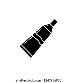 Toothpaste tube icon. Simple glyph vector element of bathroom set icons for UI and UX, website or mobile application