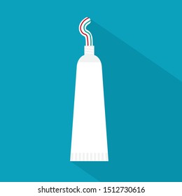 toothpaste tube icon- vector illustration