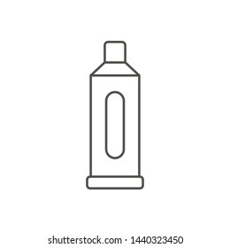 Toothpaste Tube Symbol Isolated On White Background Modern Simple Vector Icon For Website Or Mobile App