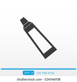 Toothpaste Tube Vector Icon Isolated