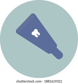 Toothpaste tube vector isolated icon 