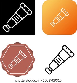 Toothpaste Unique Vector Icon Illustration