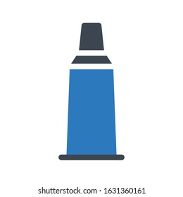toothpaste vector glyph color icon 