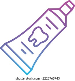 Toothpaste vector icon. Can be used for printing, mobile and web applications.