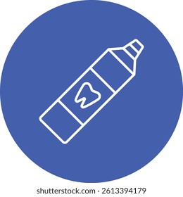 Toothpaste vector icon. Can be used for printing, mobile and web applications.