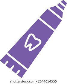 Toothpaste vector icon. Can be used for printing, mobile and web applications.