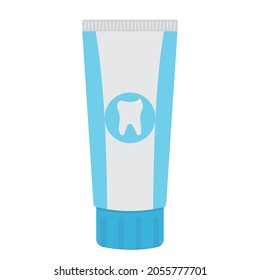 Toothpaste, vector isolated illustration on a white background cartoon style
