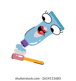 Toothpaste vector Sticker. Eps 10 file