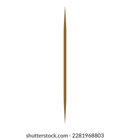 toothpick flat vector illustration logo icon clipart