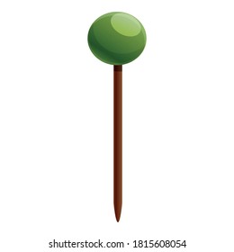Zahnstocher-Symbol. Cartoon für Zahnstocher, Vektorsymbol für Webdesign einzeln auf weißem Hintergrund