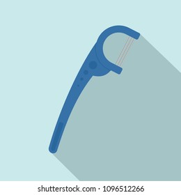 Toothpick icon. Flat illustration of toothpick vector icon for web design