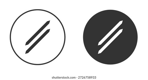 Símbolos simples del Clipart de la forma del icono del palillo de dientes