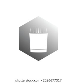 Icono de palillo de dientes Ilustración de Plantilla de Vector Diseño de logotipo
