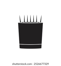 toothpick icon vector template illustration logo design