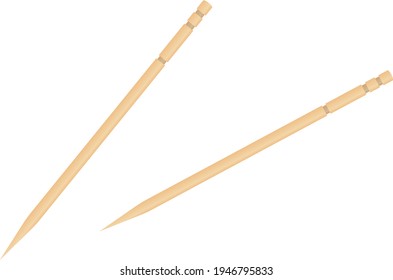 A toothpick isolated vector illustration.