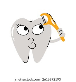 Toothpick vector Sticker. Eps 10 file