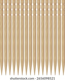 palillo de dientes, palillos de madera dibujo de Vector.