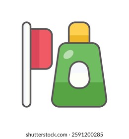 Tootpaste icon design stock illustration
